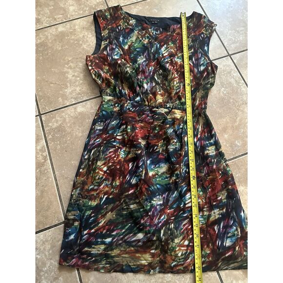 Theory 8 Silk Abstract Print Mini Dress - Picture 4 of 5